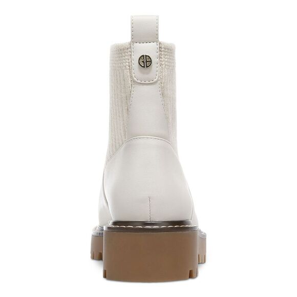 GIANI BERNINI Womens Cream Ivory Back Maxxine Toe Block Heel Booties 8.5 M - Picture 2 of 4